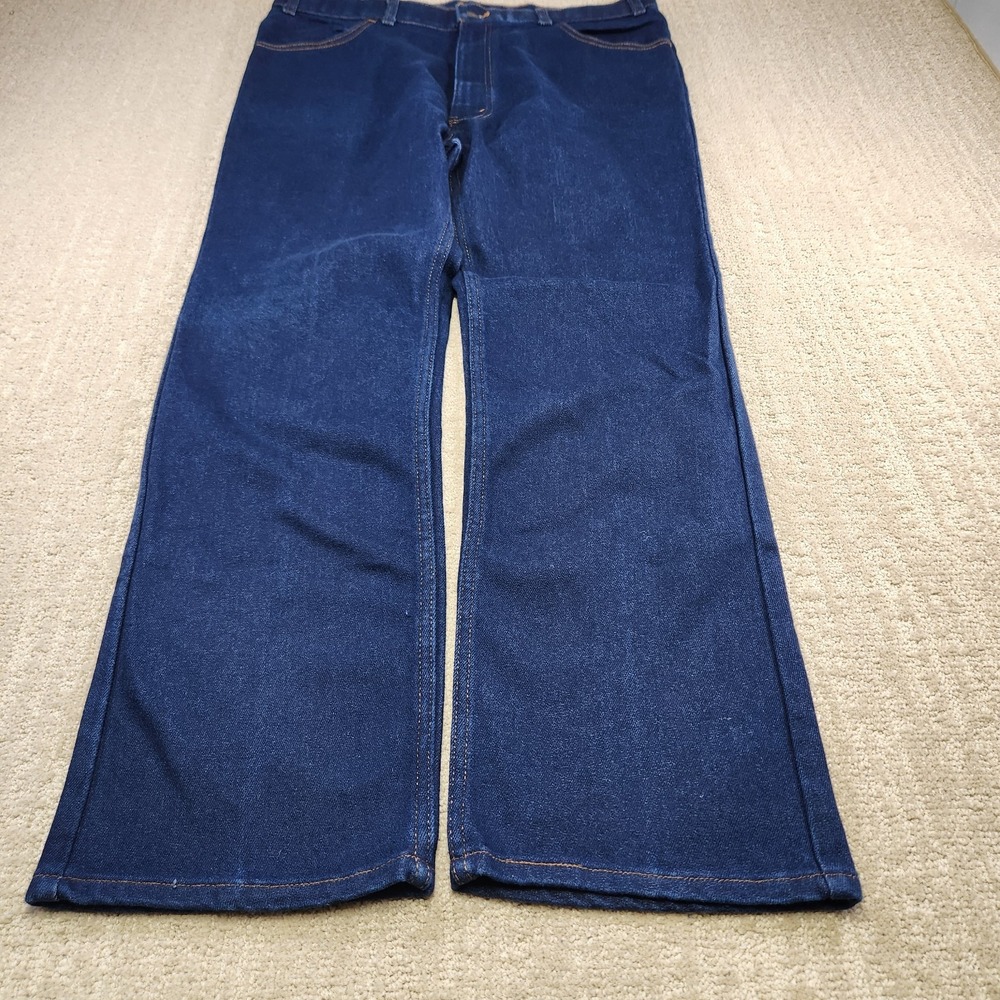 Vintage 80s Levis Bootcut Men 38x30 *READ Skosh Comfort Dark Wash Denim USA Made